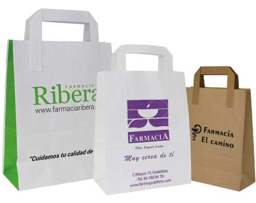 Oferta Bolsa de Papel Asa Plana